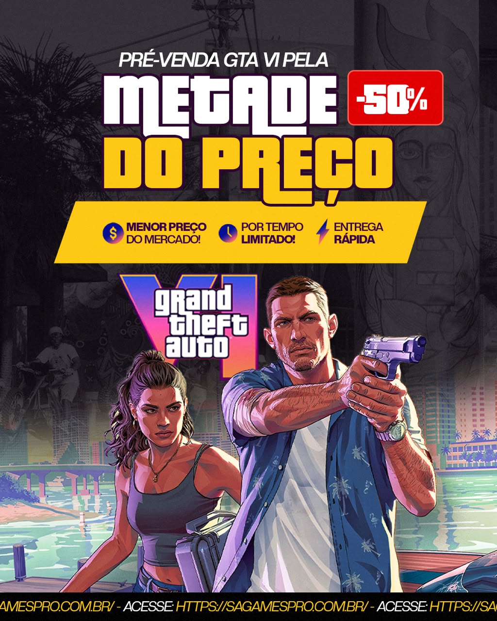 Pré-venda GTA VI Metade do Preço
